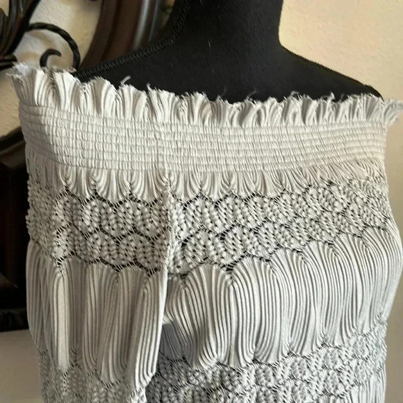 Deletta Woman’s Delicate Lace Off The Shoulder Top Blouse Size XS Anthropologie - Picture 13 of 16
